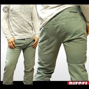 Diesel Mens green jeans safado slim fit size 31